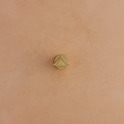 Aztec Triangle Border Brass Stamp