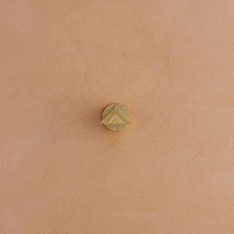 Aztec Triangle Border Brass Stamp