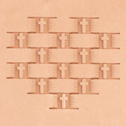 Cross Basket Weave Brass Stamp