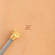 Angled Rope Basketweave Brass Stamp