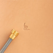 Shaka Hand Brass Stamp