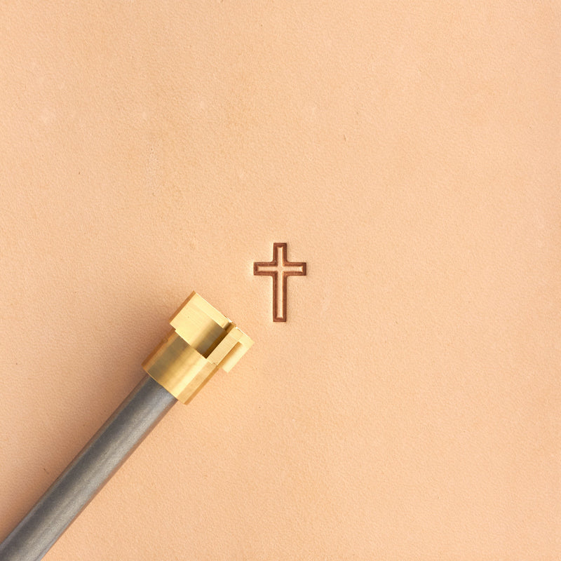 Cross Hollow Brass Stamp