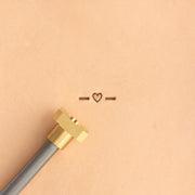 Heart Border Brass Stamp