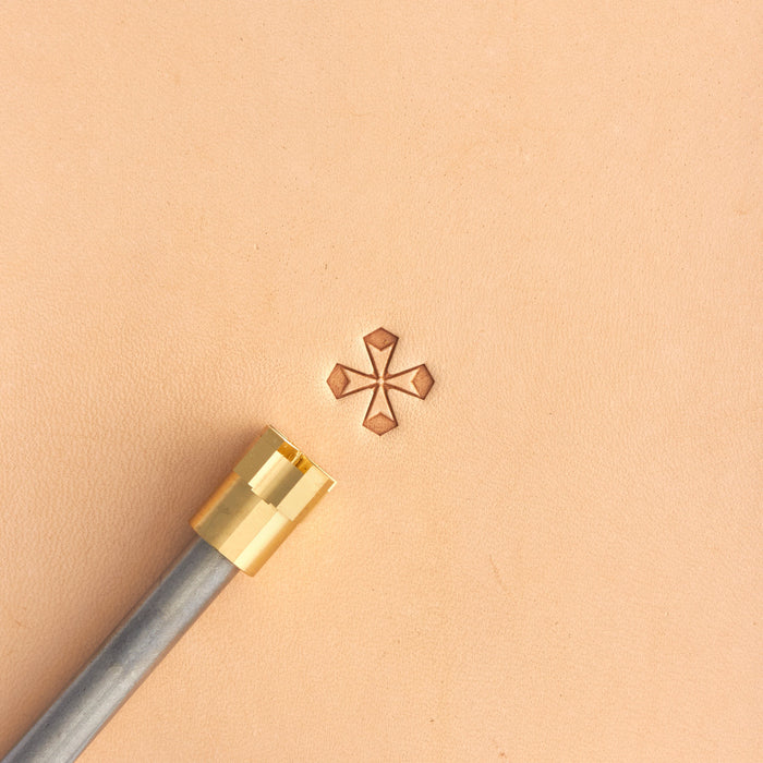 Cross Maltese Brass Stamp