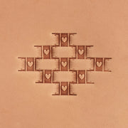 Basketweave Heart Brass Stamp