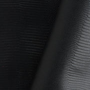 Printed Lizard Goat Small Skin Black
