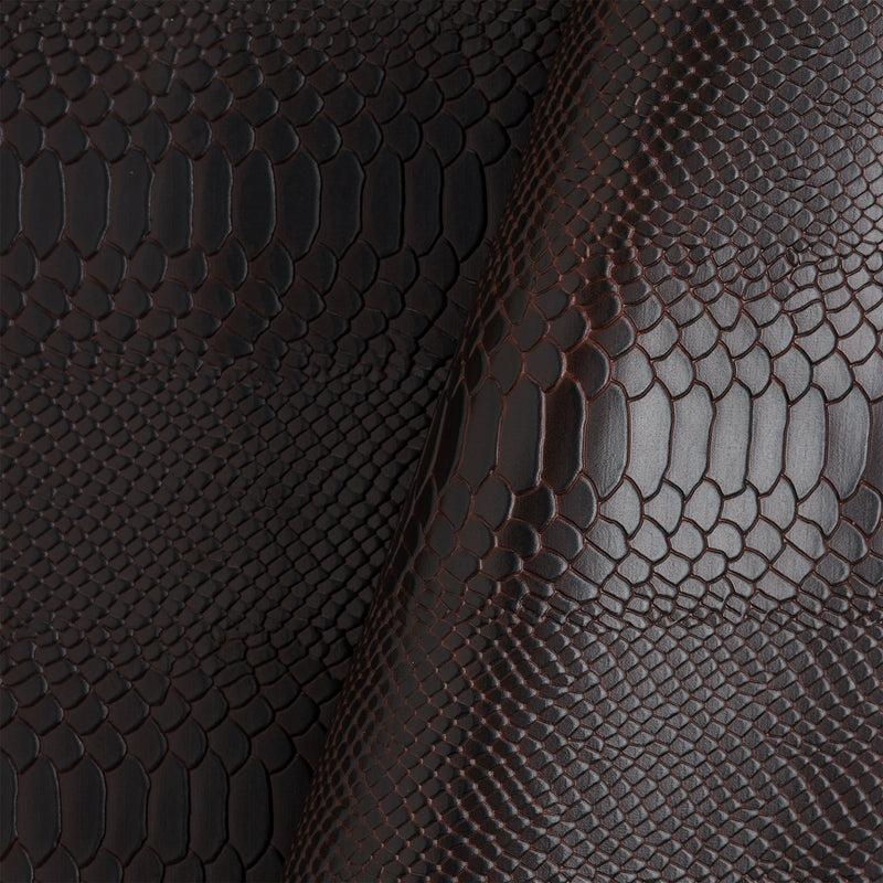Python Embossed Veg-Tan Single Shoulder