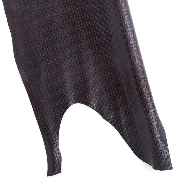 1/2 Collet effect Gaufré Marron Tannage Végétal