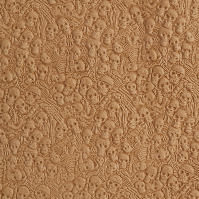Skull Print Veg-Tan Sheepskin