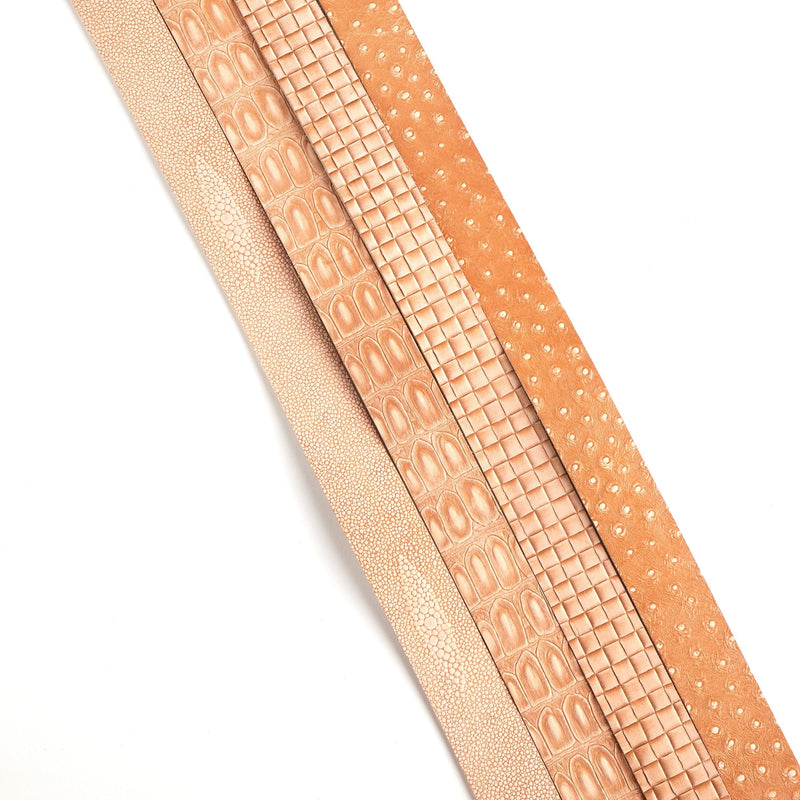 Veg-Tan Embossed Belt Blank