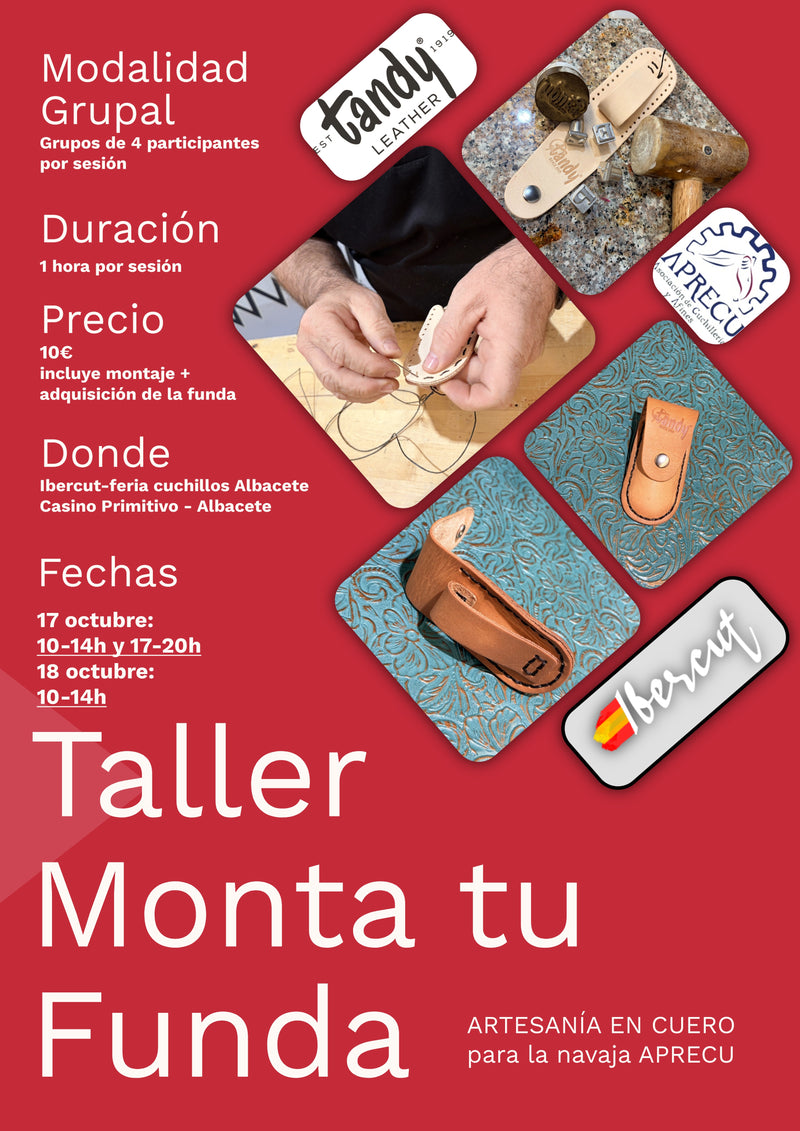 WORKSHOP MAKE YOUR KNIFE SHEATH-collab APRECU@VALENCIA KNIFE FAIR