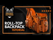 Creative Awl Roll Top Backpack Paper Pattern video