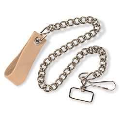 Chaîne de portefeuille avec boucle en cuir