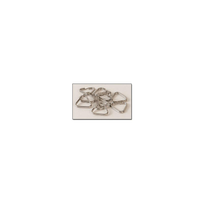 Triangle Split Rings Stainless Steel 10 Pack