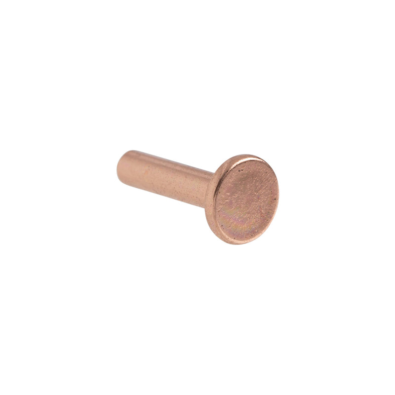 Tubular Rivets 9/16" Copper Plate 100 Pack