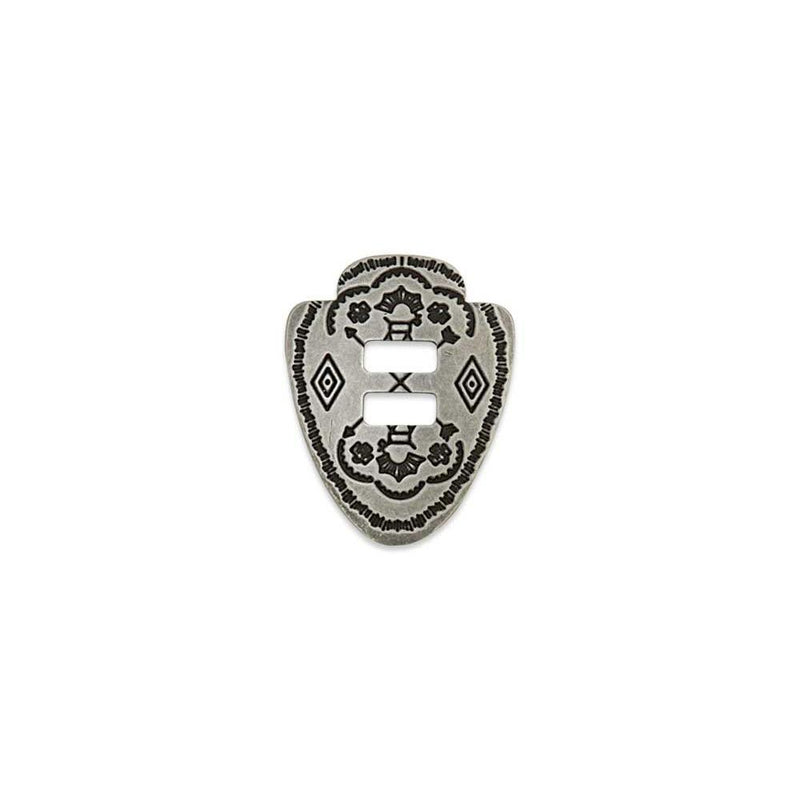 Southwest Slotted Conchos Frosted Nickel Plate/Nickel Free 6 Pack