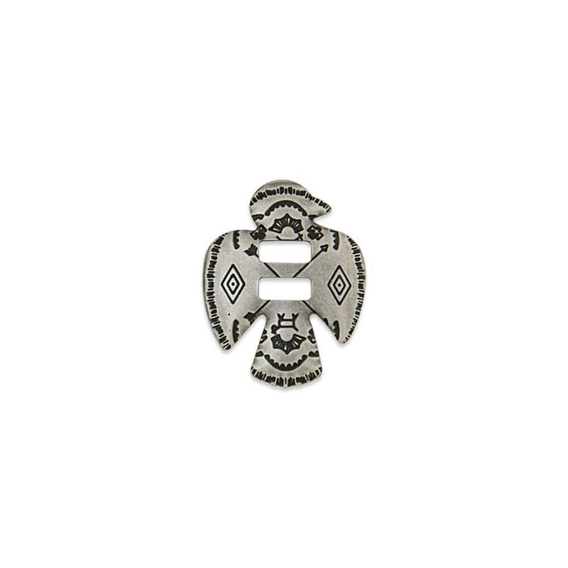 Southwest Slotted Conchos Frosted Nickel Plate/Nickel Free 6 Pack