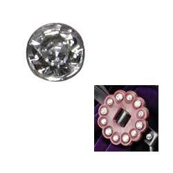 Lot de 10 rivets en cristal synthétique