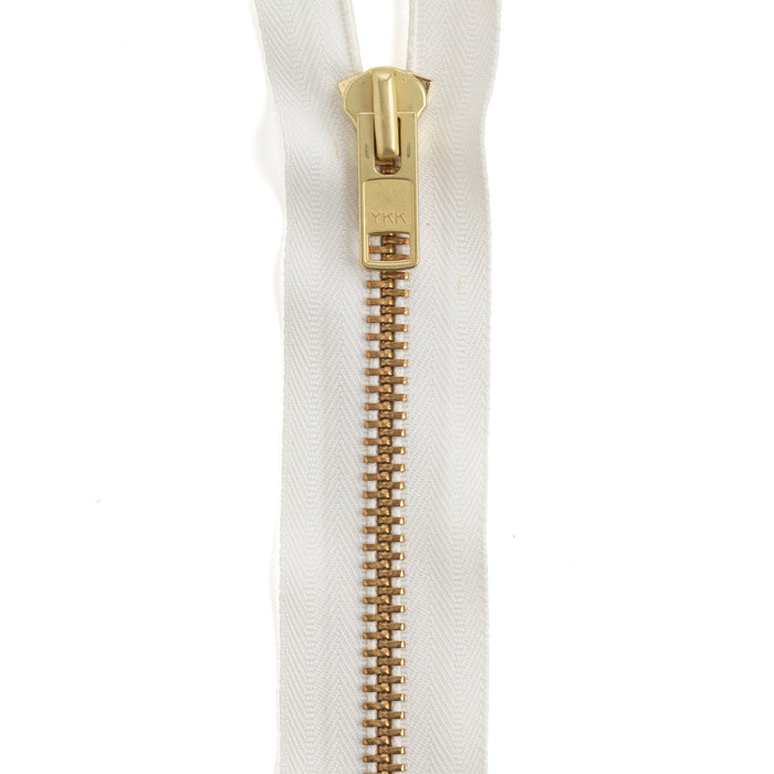 YKK #10 Brass Complete Chap Zipper