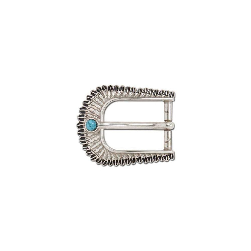 Turquoise Feather Buckles