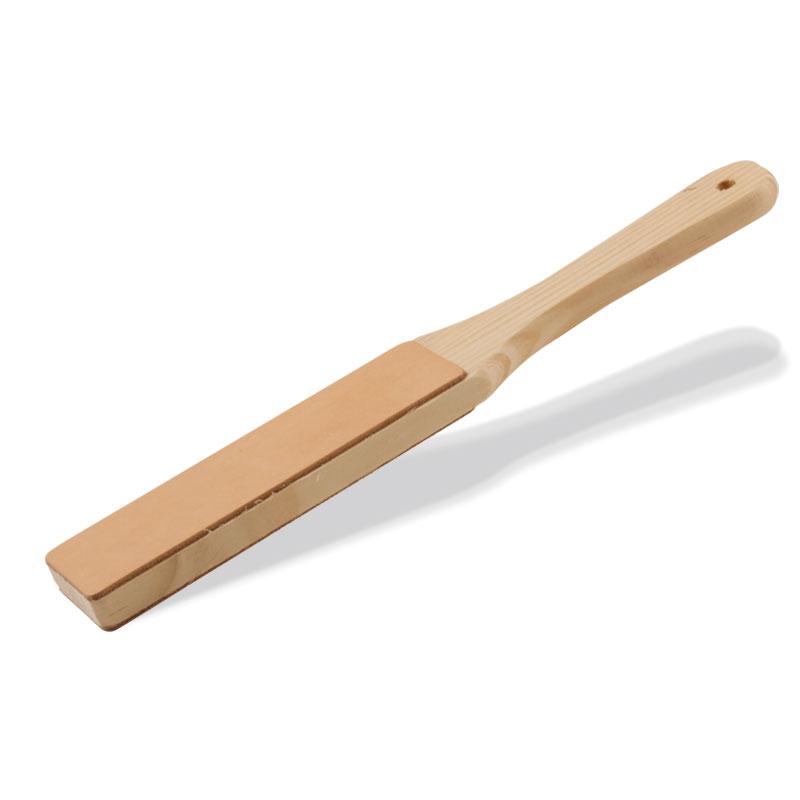 Leather Strop With Wood Handle