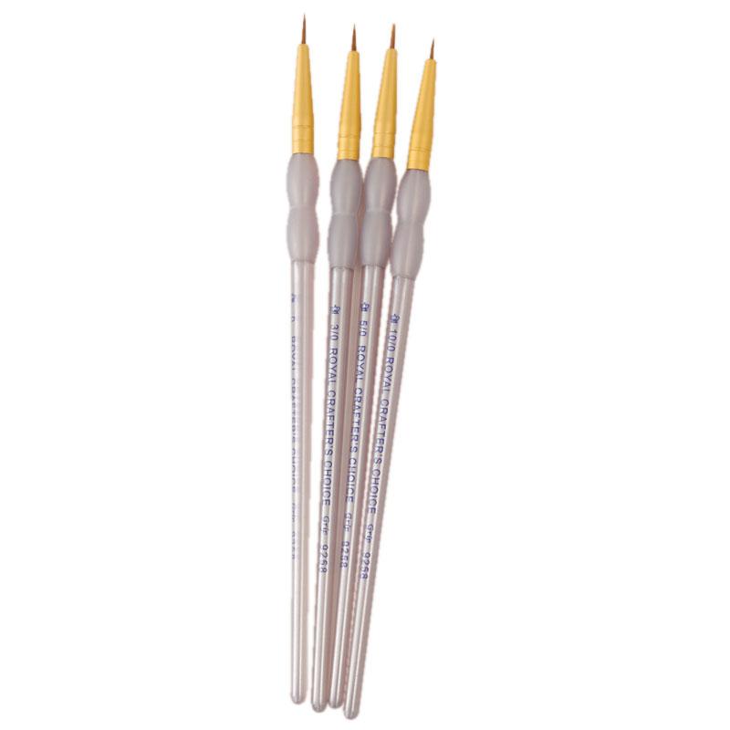 Lot de 4 ensembles de pinceaux Taklon