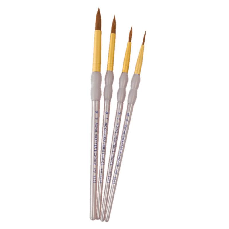 Lot de 4 ensembles de pinceaux Taklon