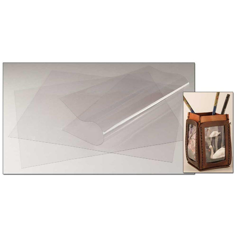Paquet de 3 feuilles de plastique transparent