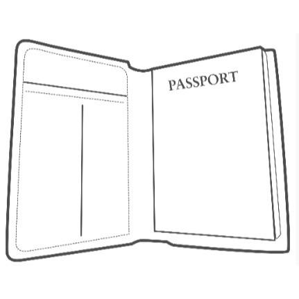 Plantilla de billetera para pasaporte TandyPro® - VENTA FINAL
