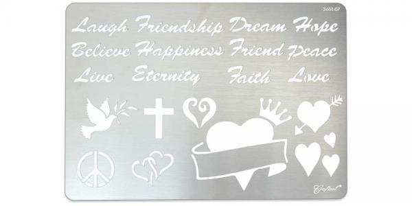 Craftool® Stainless Steel Stencil Sentiments - FINAL SALE