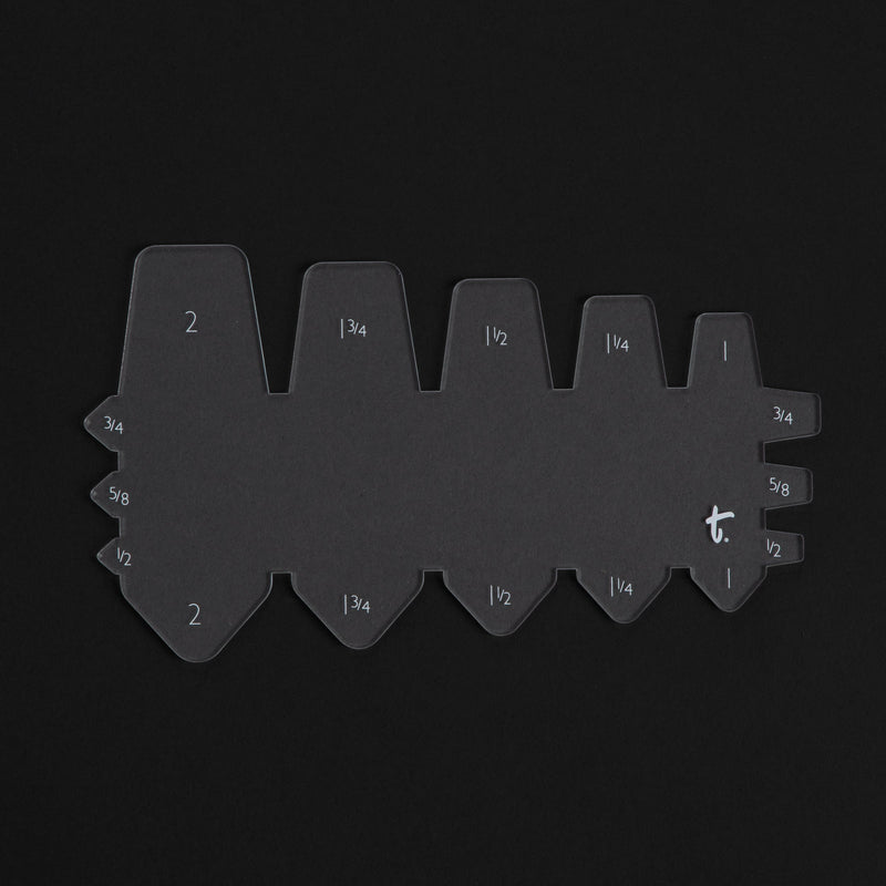Tapered Belt End Acrylic Template