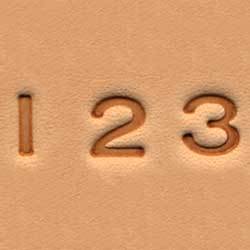 Numéros de jeu de tampons faciles à faire 6 mm (1/4")