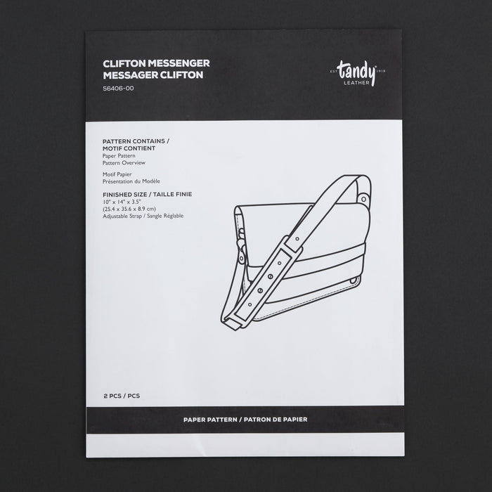 Clifton Messenger Bag Paper Pattern