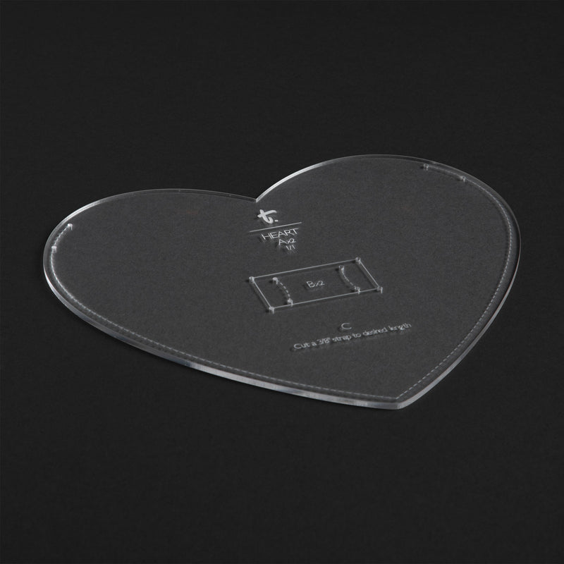 Heart Bag Acrylic Template