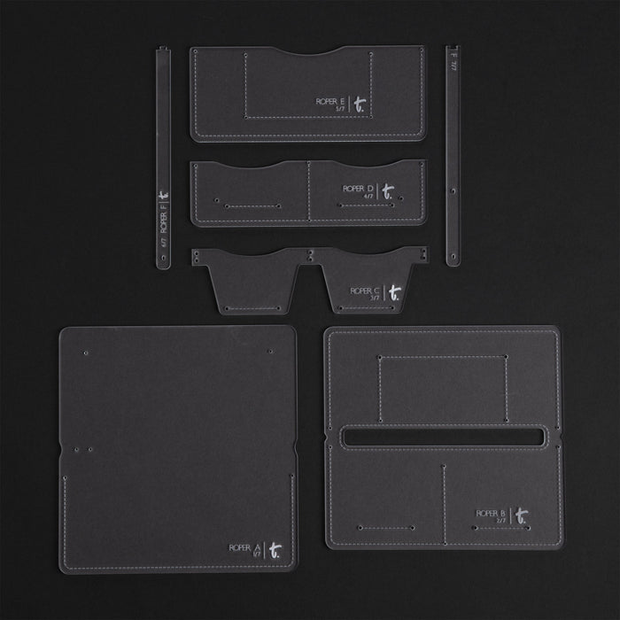 Roper Snap Wallet Acrylic Template — Tandy Leather Europe