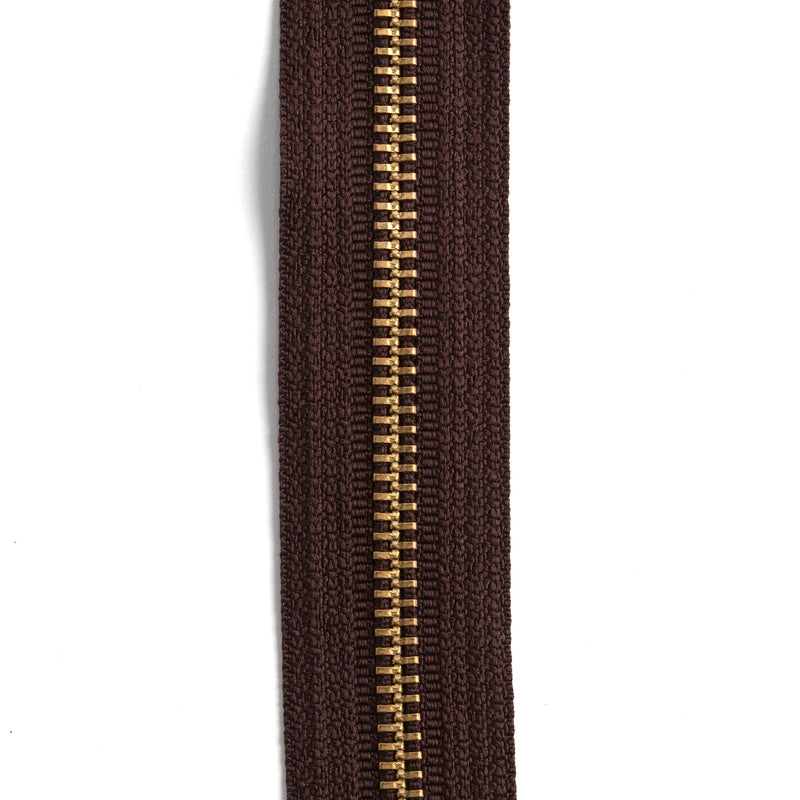 YKK #5 Brass Zipper Tape by the Yard
