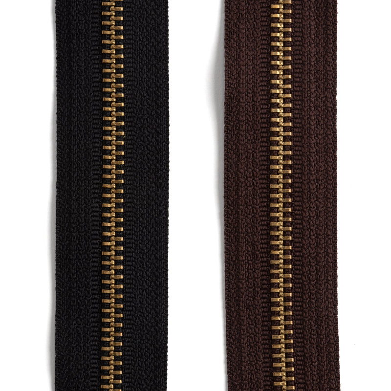 YKK #5 Brass Zipper Tape by the Yard