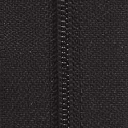 #5 Nylon Zipper Chain Black Cloth 6/Ft