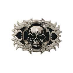 Skull Cross Frame Cycle Concho 2" (51 mm) X 1-1/2" (38 mm)