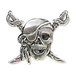 Pirate Concho 1-1/2" (38 mm) X 1-3/16" (30 mm)