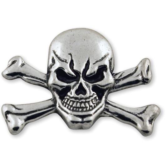 Skull & Cross Bones Concho 1-3/4" (44 mm) X 1-1/8"