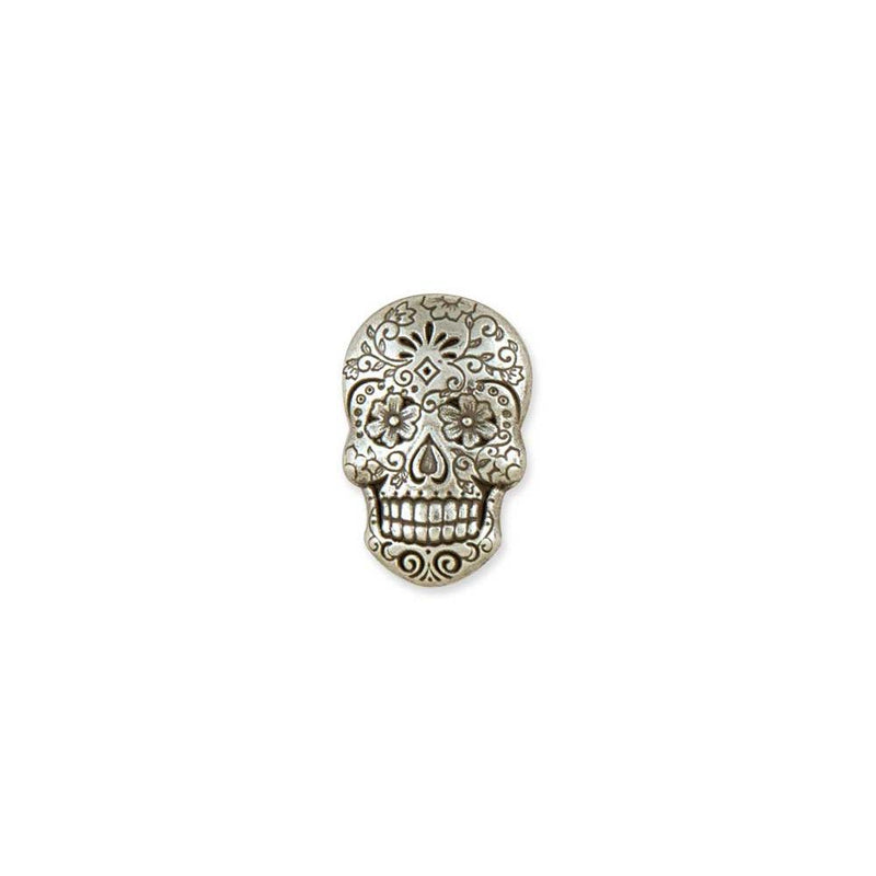 Sugar Skull Conchos Antique Silver Plate/Nickel Free