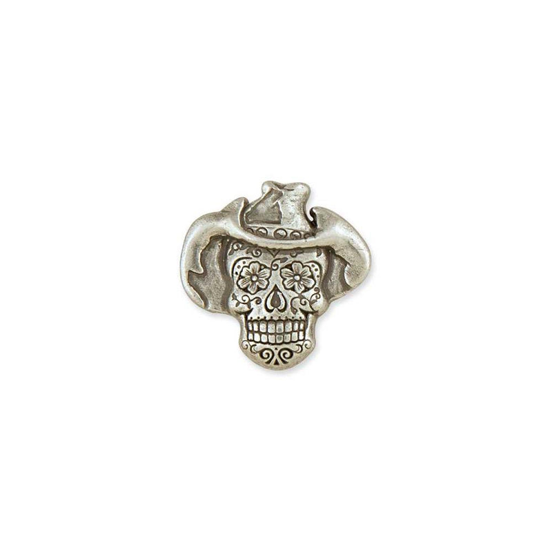 Sugar Skull Conchos Antique Silver Plate/Nickel Free