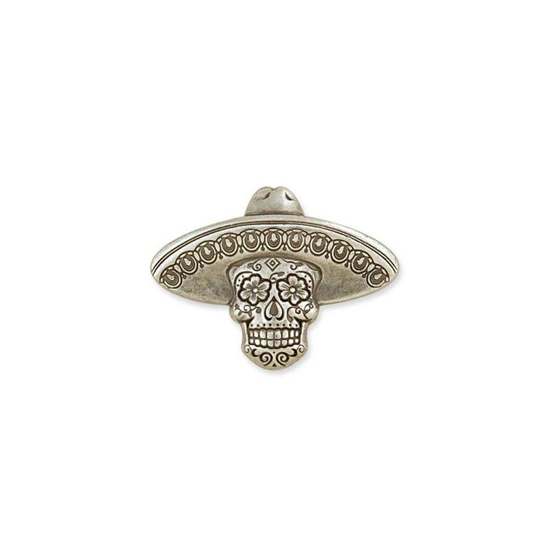 Sugar Skull Conchos Antique Silver Plate/Nickel Free