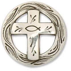 Christian Cross Concho 1-1/4" (32 mm)