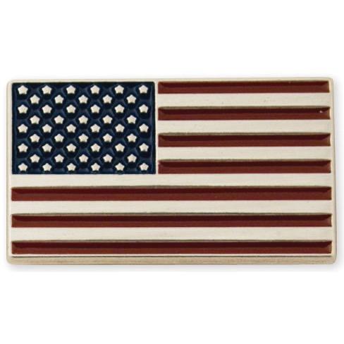 American Flag Concho 1-1/4" (32 mm) X 3/4" (19 mm)