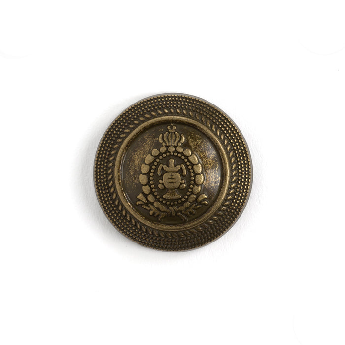 venta final-Concho de botón de oro antiguo