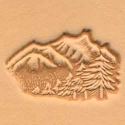 Montagnes et arbres Tampon Craftool® 3-D