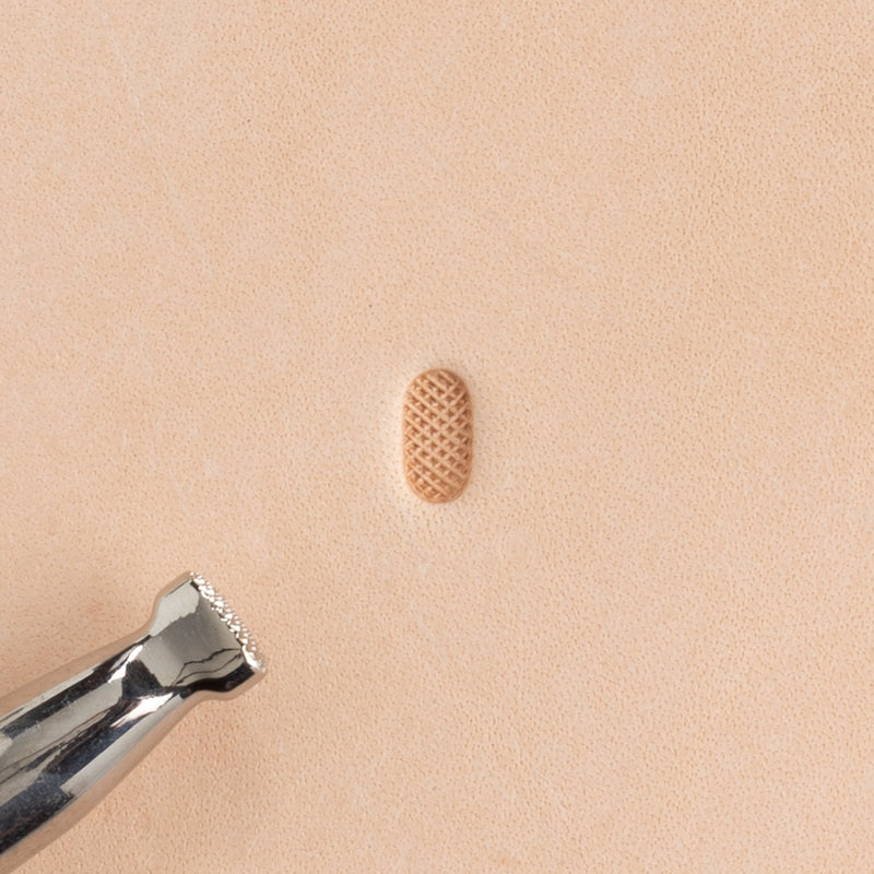 Oval Checkered Backgrounder Stamp - #1 - FINAL SALE