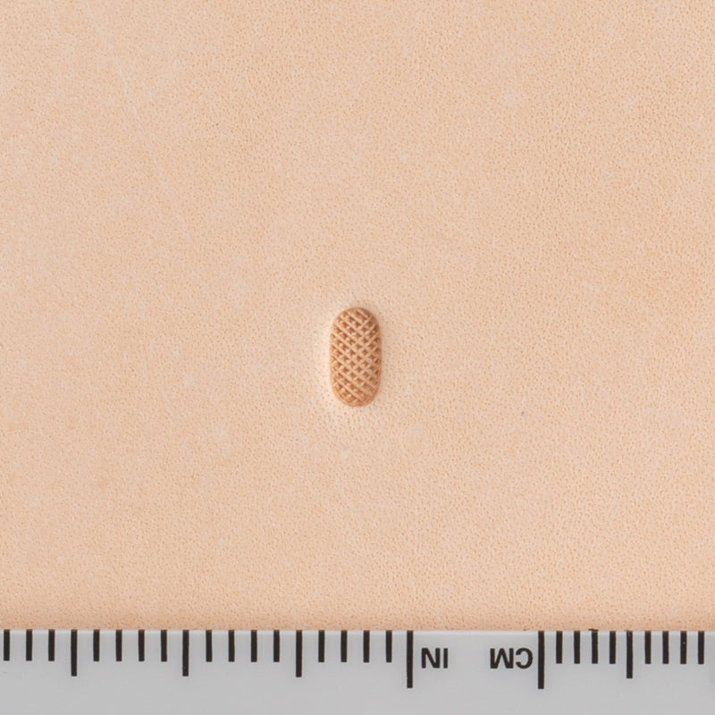 Oval Checkered Backgrounder Stamp - #1 - FINAL SALE